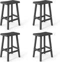 Bar Stools Set of 4, Waterproof UV-Resistant, Durable Resin Kitchen Island by OutdoorLivingPerfected
