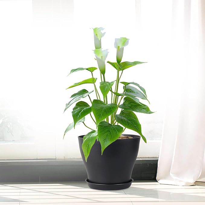6 inch Plastic Nursery Pots, 16 Pack Plant Pots - Image 7