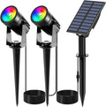 T-SUNUS RGB Solar Spot Lights Christmas, Metal Color Changing Landscape by T-SUNUSLighting