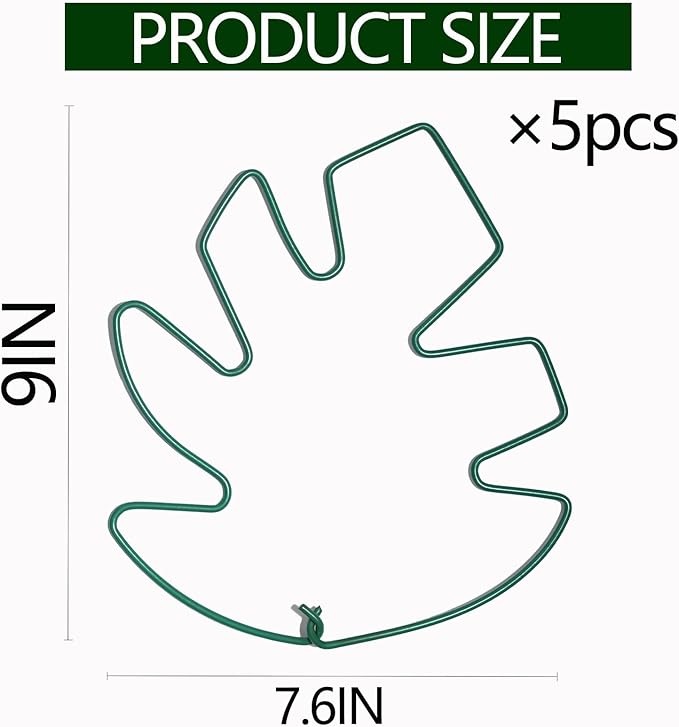 5PCS Monstera Plant Support Stem 9 x 7.6 in- Durable Stabilizer Set - Image 2