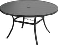 VICLLAX 60" Outdoor Round Patio Table by HOME