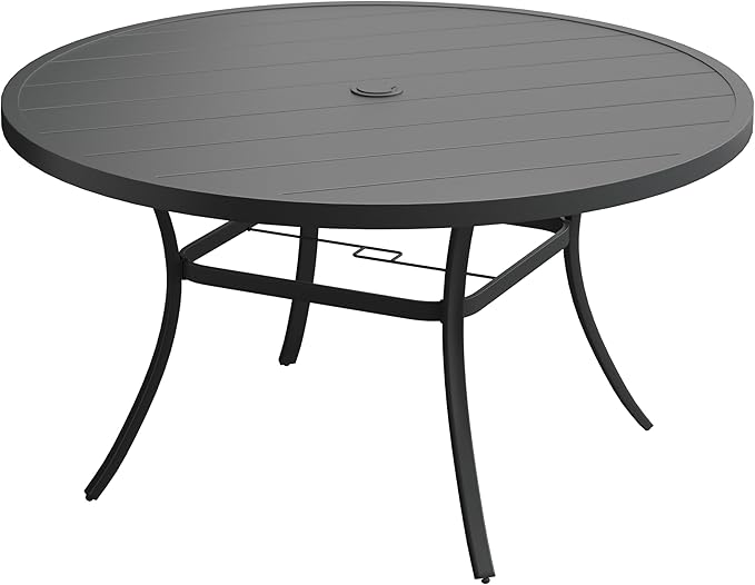 VICLLAX 63" Outdoor Round Patio Table by HOME