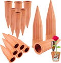 Plant Self-Watering Stakes-15 Pack Terracotta Automatic Plant Waterer Devices by TKSCUSR