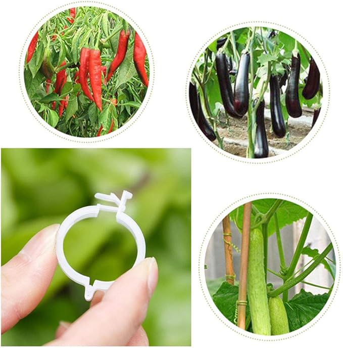 OJYUDD 300 PCS Plant Support Garden Clips, Tomato Vine Clips, Durable Crop - Image 6