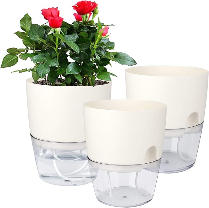 Vanavazon 6 Inch Self Watering Planter Pots by Vanavazon