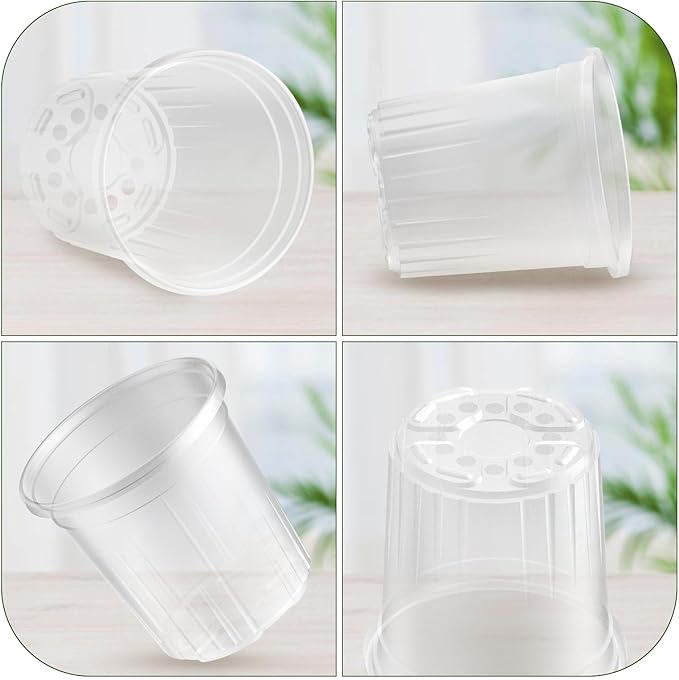 30 Packs 1 Gallon Reinforced Clear Nursery Pots - Image 5
