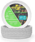 Plant Saucer, 7 Pack 5 Inch Durable Plastic Plant Tray, Drip Tray by Lifecouldbesointeresting