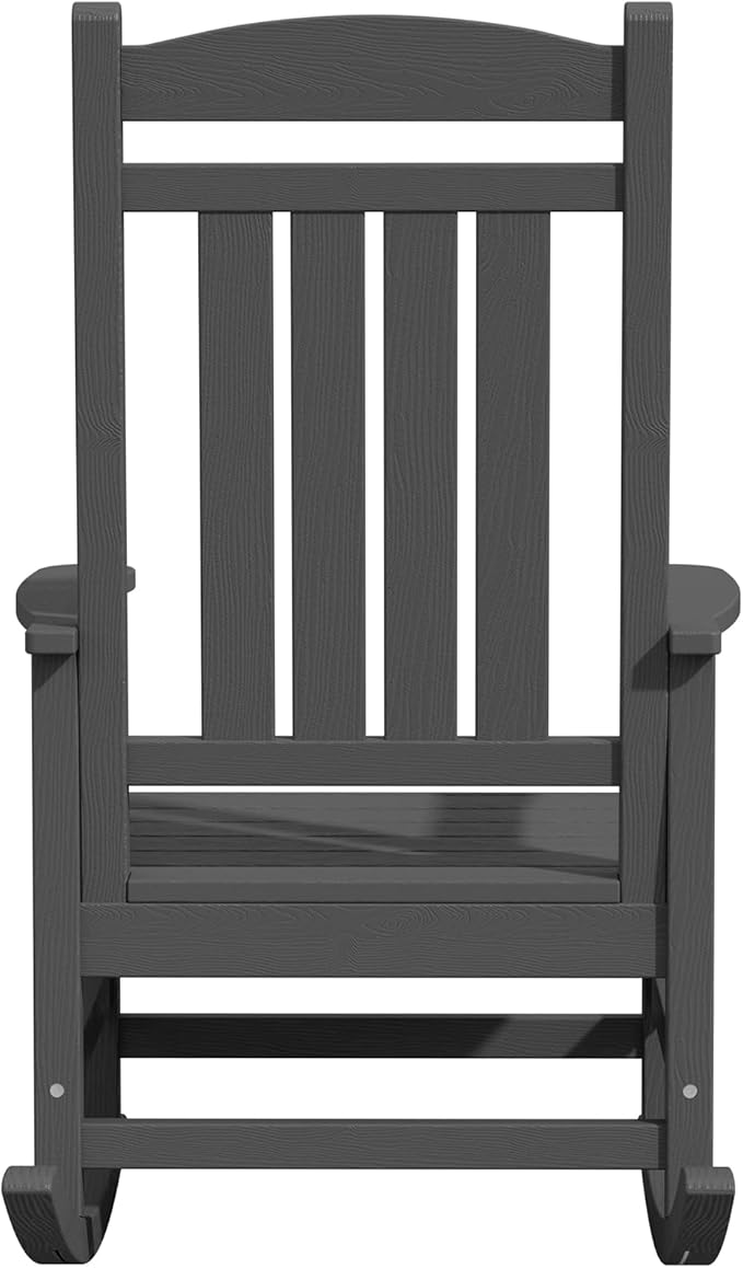 KINGYES Oversized Outdoor Rocking Chair Set of 4, High Density Polyethylene - Image 11