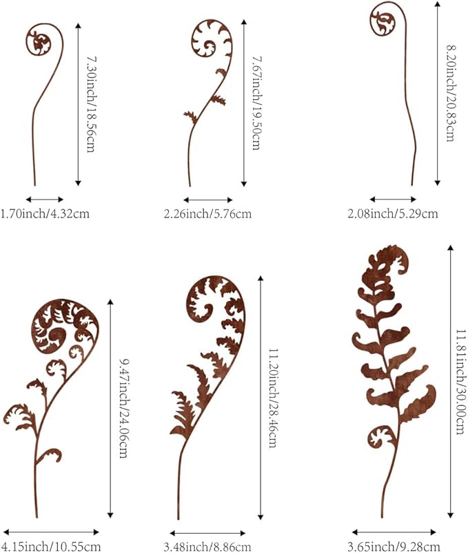 Metal Flowers for Outside, Yard Art Outdoor Plant Decorations for Pots - Image 6