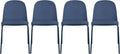 2xhome Parent Modern Stackable Armless Dining Chair | Plastic Shell Seat by 2xhome