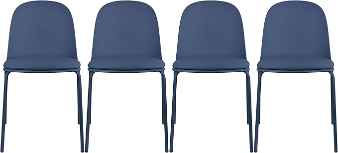 2xhome Parent Modern Stackable Armless Dining Chair | Plastic Shell Seat by 2xhome