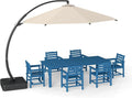 7-Piece Black Outdoor Dining Set by PatioKingdom