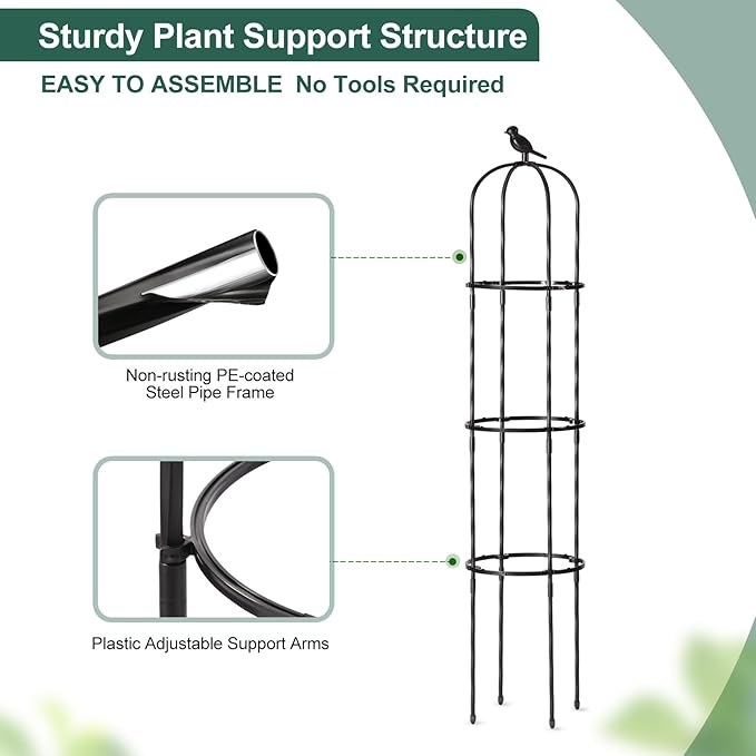 Garden Trellis for Climbing Plant Outdoor, 2 Pack - Image 5