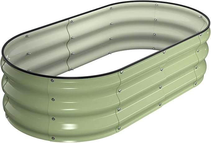 Raised Garden Bed Kit, Large Metal Raised Beds by Winpull