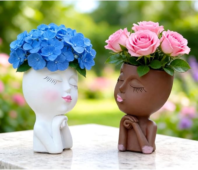 Face Planter, Head Planter, Plant Pots Indoor, Plant Pot - Image 8
