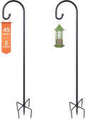 Ottsuls Bird Feeder Pole, 45 INCH Heavy Duty Shepherds Hooks by Ottsuls