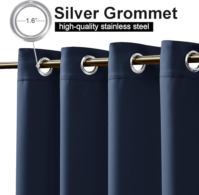 NICETOWN Outdoor Curtain for Patio Waterproof Extra Long 108", Windproof - Image 2
