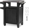 Keter Unity Small 40 Gallon Grill Prep Table and Storage Cart, Portable Serving by Keter