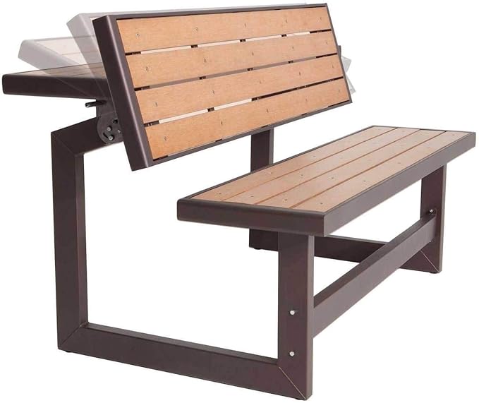 LIFETIME 60054 Convertible Bench / Table, Faux Wood Construction - Image 4