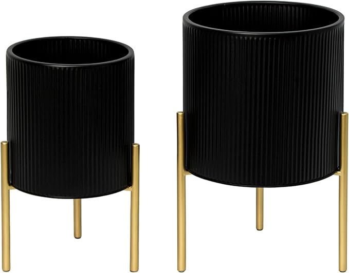 ARNIS Modern Planter Pots, Decorative Planters, Metal Pots - Image 8