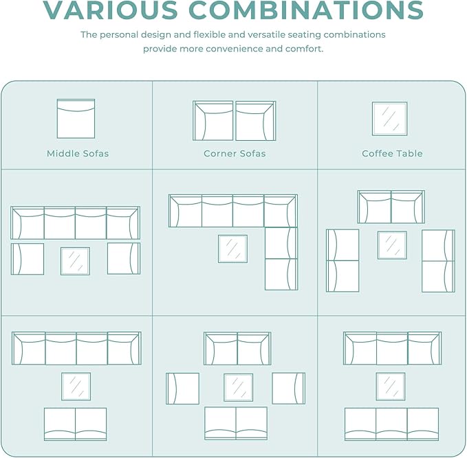 Grand patio 4-Piece Wicker Patio Furniture Set, Boho Outdoor Conversation Set - Image 6