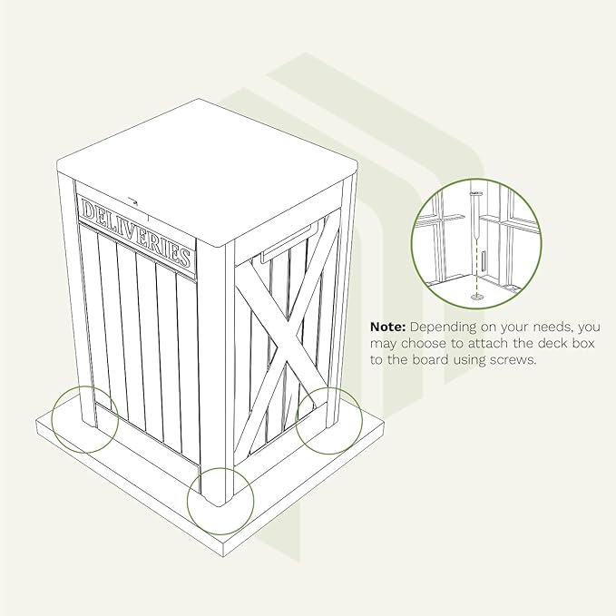 Patiowell 48-Gallon Resin Package Delivery Box - Image 8