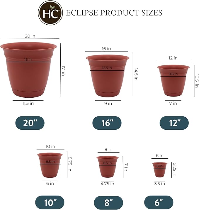 The HC Companies Eclipse Round Planter - Image 4
