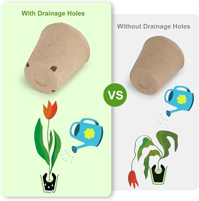132 Pack Organic Peat Pots, 3.15 Inch Nursery Pot, Round Plant Seedling Pots - Image 4