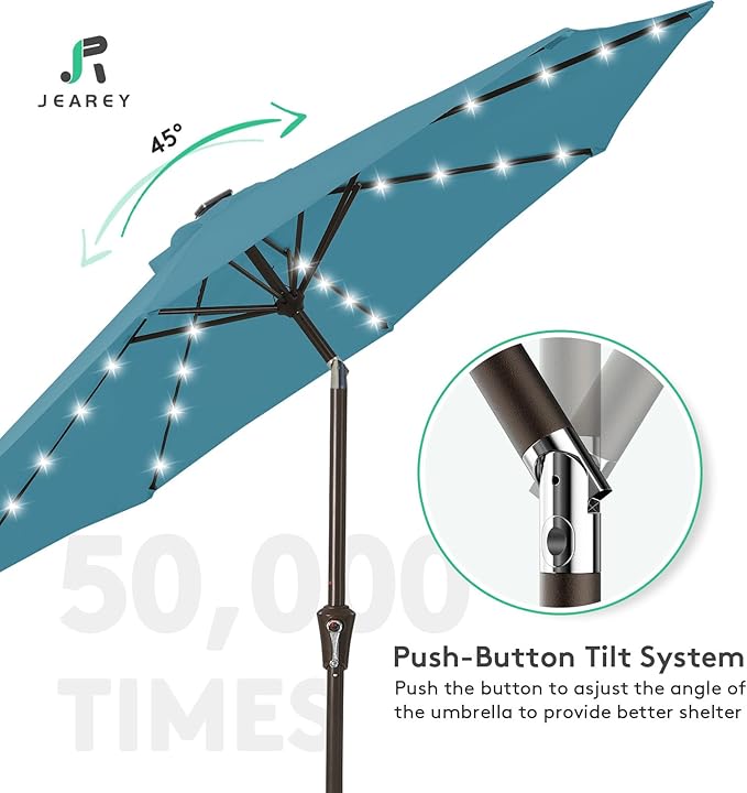 JEAREY 9FT Outdoor Patio Umbrella - Image 8