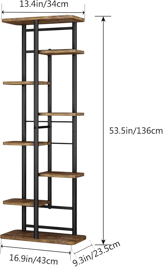 LINZINAR Plant Stand 8 Tier 9 Potted Multiple Flower Pot Holder Shelf Indoor - Image 6