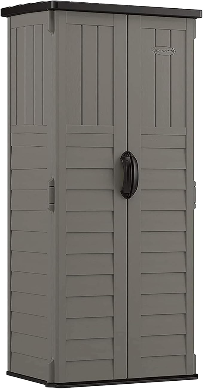 Suncast 22 Cubic Ft. Vertical Resin Outdoor Storage Shed by Suncast