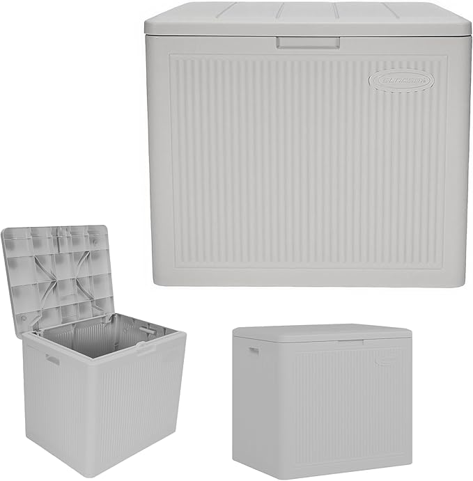 Suncast 22-Gal. Resin Small Outdoor Patio Deck Box by Suncast