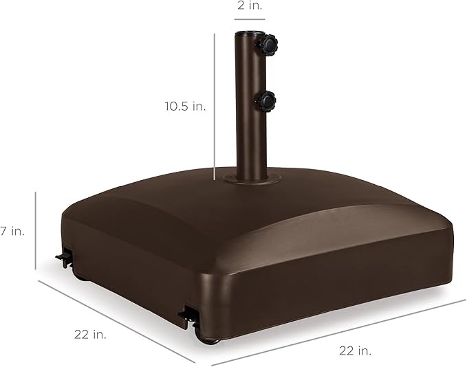 Best Choice Products 123lb Capacity Fillable Mobile Umbrella Base Heavy Duty - Image 7