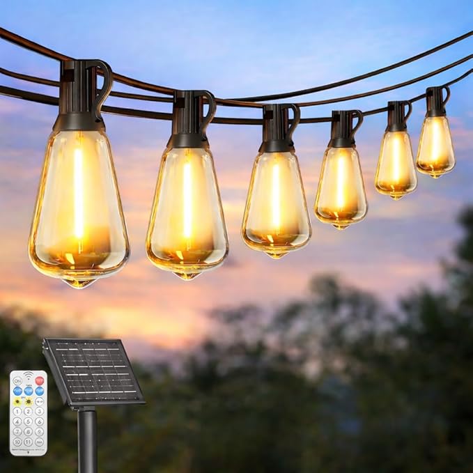 Solar String Lights Outdoor Waterproof by SkoiucLights