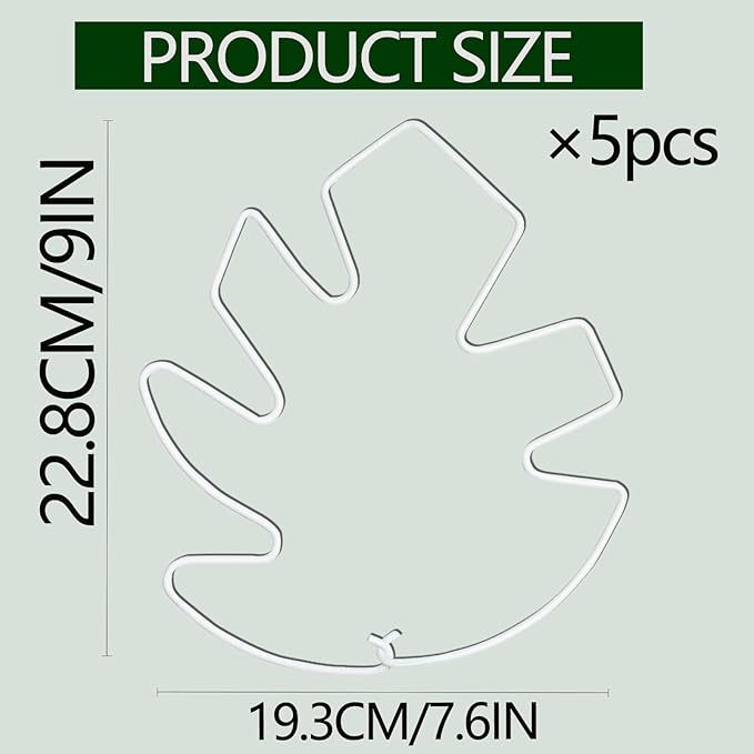 5PCS Monstera Plant Stem Support White 9 * 7.6in - Image 5