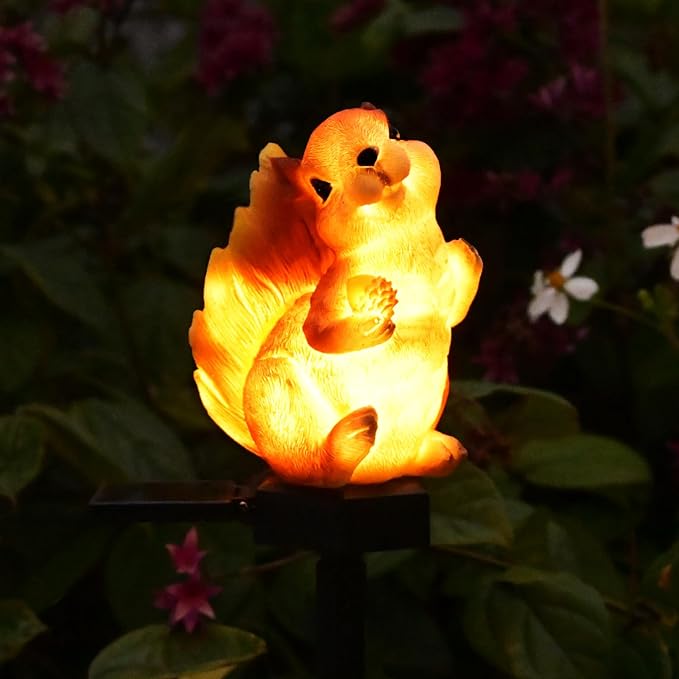 Squirrel Garden Decor Solar Lights Outdoor Decoration Pathway Stakes Decorative - Image 5