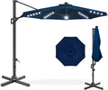 Best Choice Products 10ft Solar LED Cantilever Patio Umbrella, 360-Degree by BestChoiceProducts
