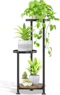 3 Tier Plant Stand Indoor Outdoor, 10in Wide Metal Tiered Tall Flower Pot by Oppro