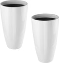 2 Packs 21 inch Tall Planter, Indoor Outdoor Round Planter by Goldshire