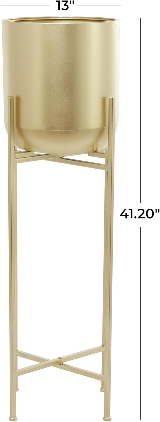 Deco 79 CosmoLiving by Cosmopolitan Modern Metal Round Planter - Image 6