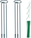 2 Pack Plant Support Stakes, Three Sizes Plant Support Rings by Numyew