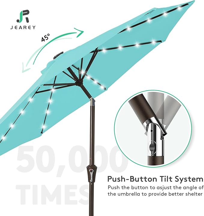JEAREY 9FT Outdoor Patio Umbrella - Image 7