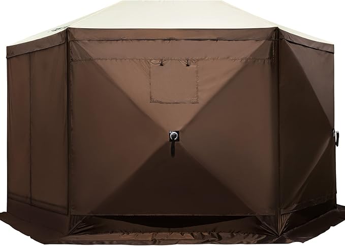VEVOR 12 * 12ft 6 Sided Pop-up Canopy Shelter Tent - Image 11