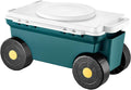 VEVOR Garden Scooter with Seat, 2 in 1 Rolling Garden Cart with Storage Bin by VEVOR