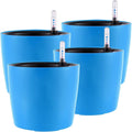 KINJOEK 4 Packs 7 Inch Self Watering Pot by KINJOEK