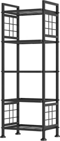 GIOTORENT 5-Wire Standing Book Shelf & Bookcase, Metal Storage Shelving Unit by GIOTORENT