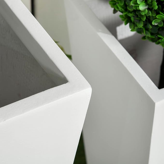 Outsunny 2-Pack Outdoor Planter Set, Flower Pots - Image 6