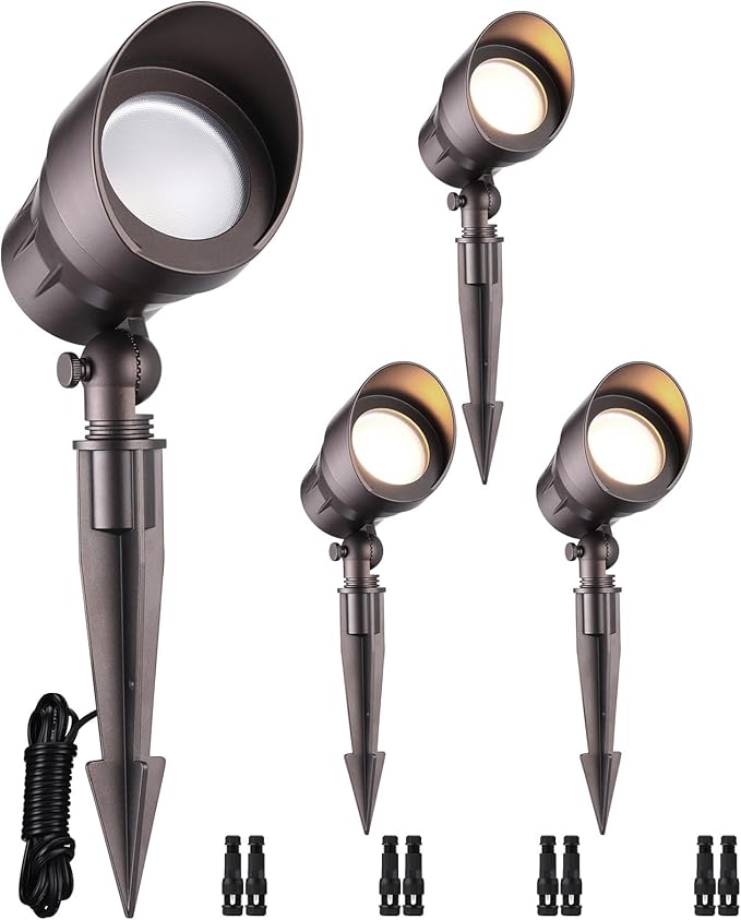 LEONLITE Low Voltage LED Landscape Spotlight, 5W 12V Pathway Lights Outdoor by LEONLITE