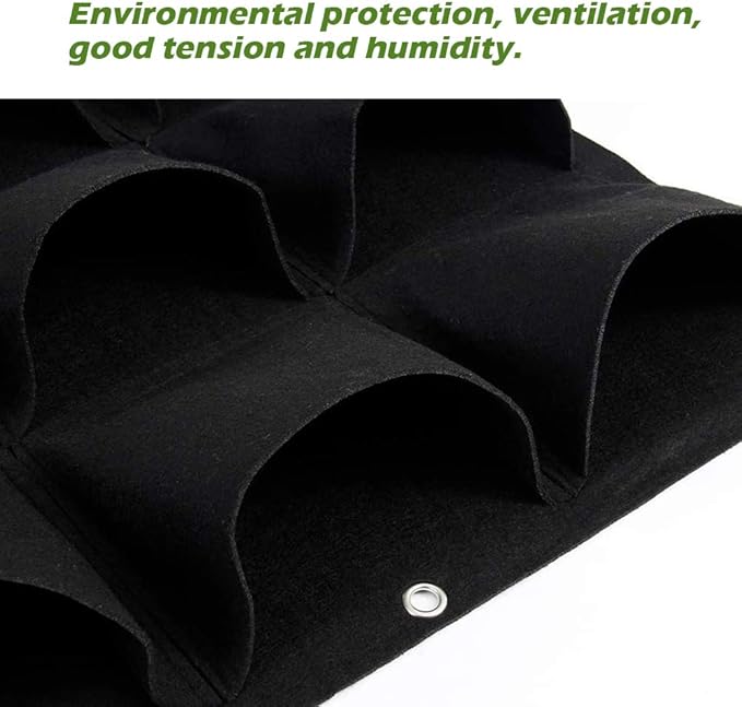 Hanging Planting Grow Bags, 49 Pockets Hanging Vertical Wall Planter Wall - Image 4