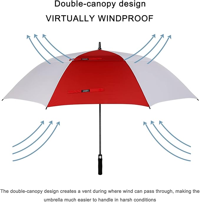 G4Free 47/54/62/68/72 Inch Automatic Open Golf Umbrella Oversize Extra Large - Image 3